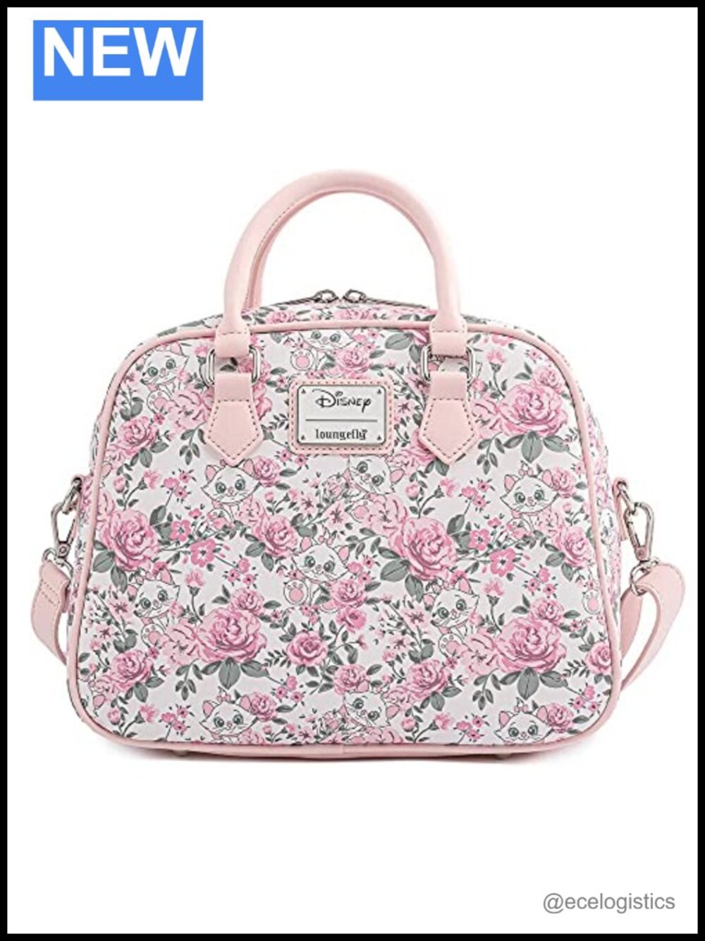 Loungefly Disney Aristocats Marie Floral Crossbody Bag Vegan Leather Purse